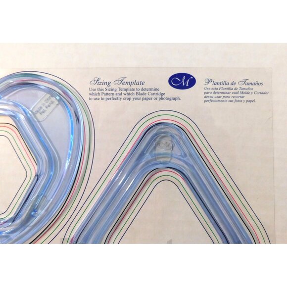 Creative Memories Cutting Patterns Sizing Template Gemstone Heart Diamond Crafts - Picture 2 of 3